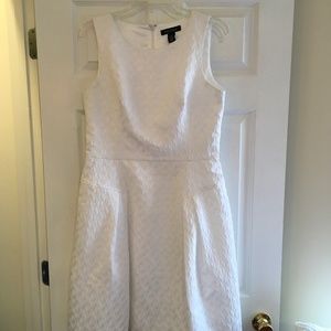 WHBM Ivory Textured Dress, Sz 8